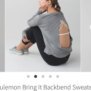 Lululemon bring it backbend sweater